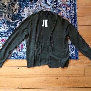 NWT Banana Republic Olive Green cardigan